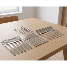 Ménagère 24 pièces inox chrome