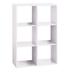 Meuble de rangement Mix'n Modul 6 cases bois blanc 67.5x100.5x32cm