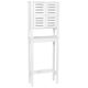 Meuble dessus wc SANTO 2 portes blanc 63x173x23cm