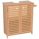 Meuble sous-lavabo TRINIDAD 2 portes bambou 67x70x30cm