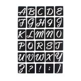 Mini pochoirs alphabets adhésifs