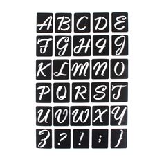 Mini pochoirs alphabets adhésifs