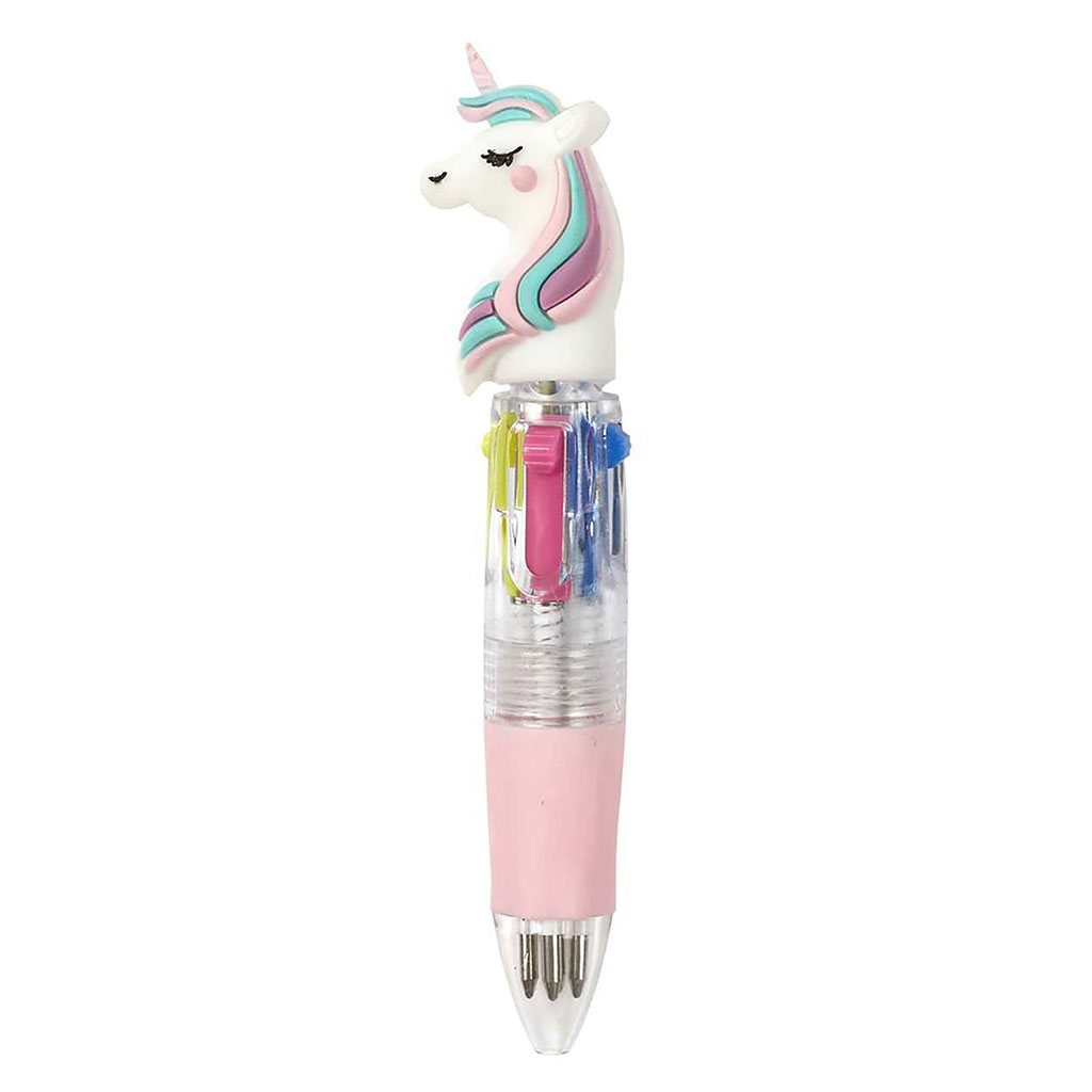 Mini stylo 4 couleurs licorne - Centrakor