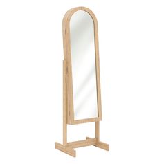 Miroir armoire à bijoux en bois H 145cm