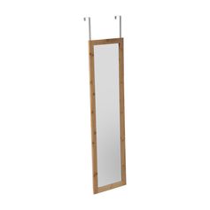 Miroir de porte rectangulaire bambou 30x110cm