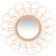 Miroir fleur rotin D 56cm