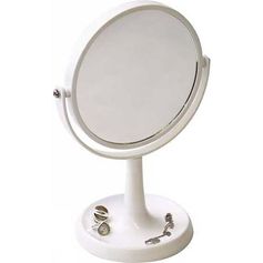 Miroir grossissant blanc 18.5x27.5cm