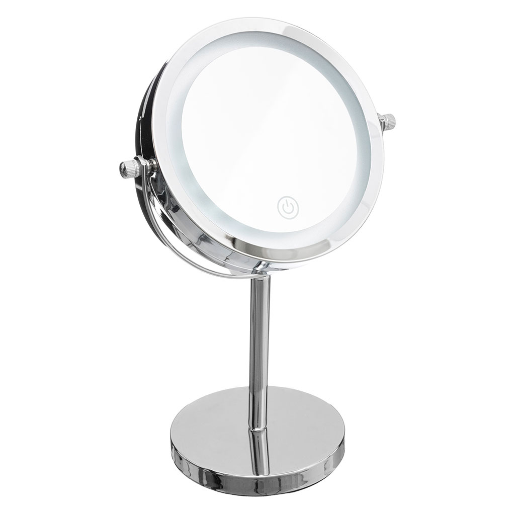 Miroir grossissant LED sur pied H 29.5cm - Centrakor