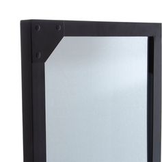 Grand miroir industriel rectangulaire en métal pleine longueur (140 cm x 90 cm Grand miroir industriel rectangulaire en métal pleine longueur (140 cm x 90 cm