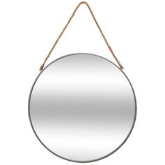 Miroir métal et corde gris D 55cm