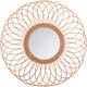 Miroir mural déco rotin rosace D 58cm