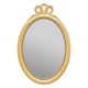Miroir princesse doré 29x43.5cm