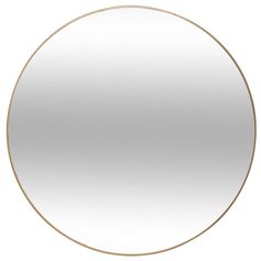Miroir rond ALICE métal doré D 76cm