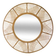Miroir rond bambou INA naturel D 89cm