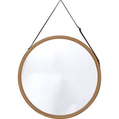 Miroir rond bambou à suspendre D 38cm