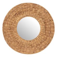 Miroir rond en jacinthe LORENA D 75cm