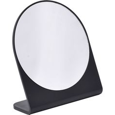 Miroir rond à poser noir 17x19cm