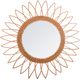 Miroir rotin soleil pointu D 58cm