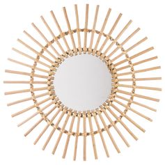 Miroir soleil rotin D 58cm