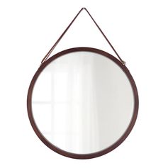 Miroir suspendu acacia D38cm