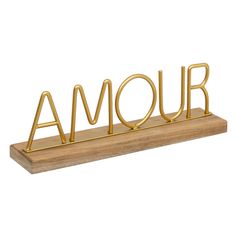 Mot déco à poser amour en métal 25.5cm