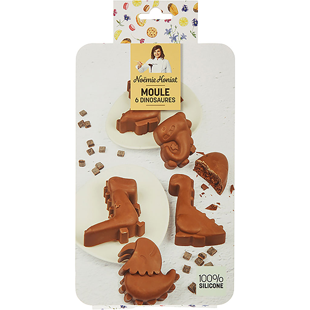 Moule en silicone dinosaures fondant glaçage décoration dé