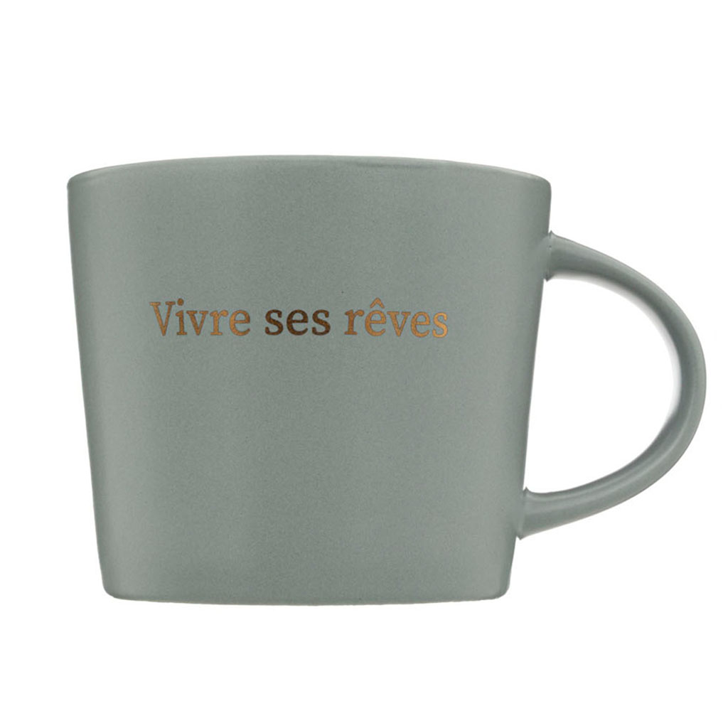 Mug à message céramique coloré 32cl