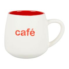 Mug CAFÉ rouge céramique 23cl