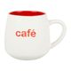 Mug CAFÉ rouge céramique 23cl