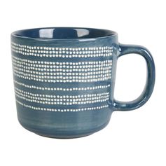 Mug grès ARTISTE bleu 43cl - LETHU