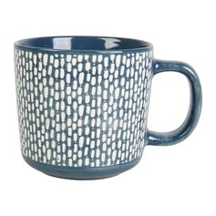Mug grès ARTISTE bleu 43cl - LETHU
