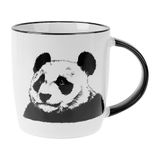 Mug grès panda noir et blanc 33cl