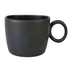 Mug grès RONDO noir 31cl - LETHU