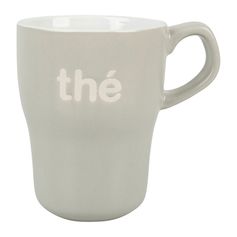 Mug grès THÉ gris 29cl