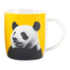 Mug JUMBO panda porcelaine jaune 33cl