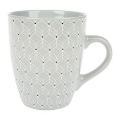 Mug MALVA en grès imprimé 8.5x10.5x8.5cm