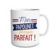 Mug mon papounet presque parfait 12x9.5x8cm