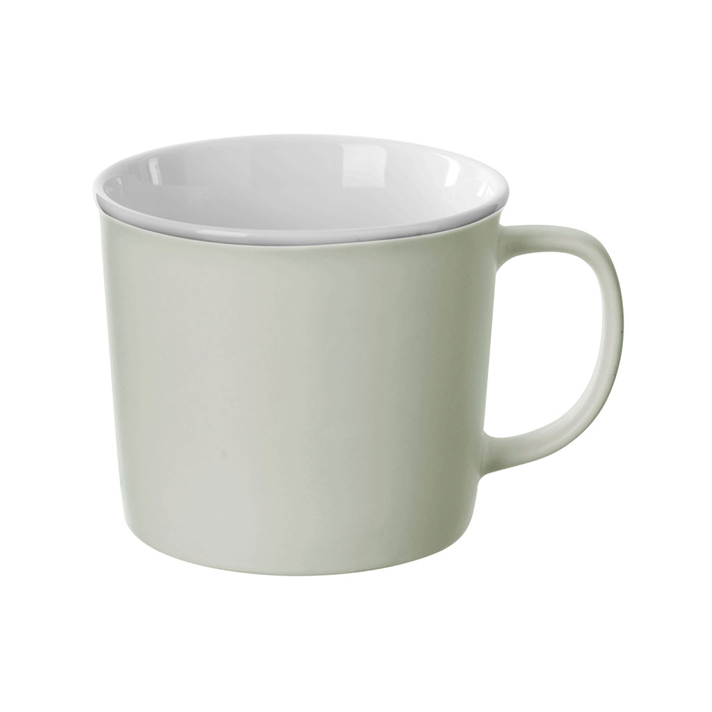 Mug porcelaine avec anse vert menthe 38cl