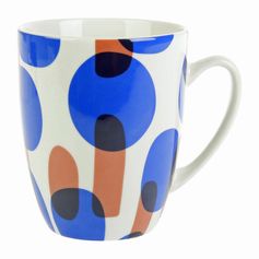 Mug porcelaine ENCRE bleue 34cl - LETHU