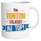 Mug un tonton toujours au top 12x9.5x8cm