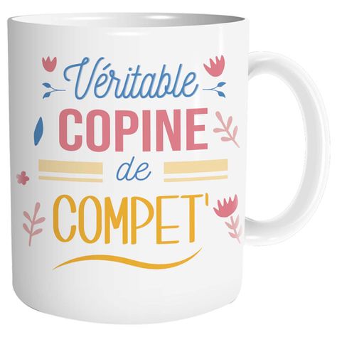 Mug Copine Copine De Compet' Imprimé En France Manahia cadeau