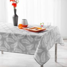 Nappe rectangulaire LIFETTE polyester grise 150x240cm
