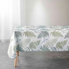 Nappe rectangulaire MELISANDRE polyester imprimé vert 150x240cm