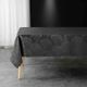 Nappe rectangulaire PLUMETTE polyester anthracite 140x240cm