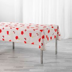 Nappe rectangulaire polyester SWEET POPPY 150x240cm
