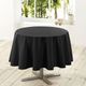 Nappe ronde anti-taches ESSENTIEL noire D 180cm