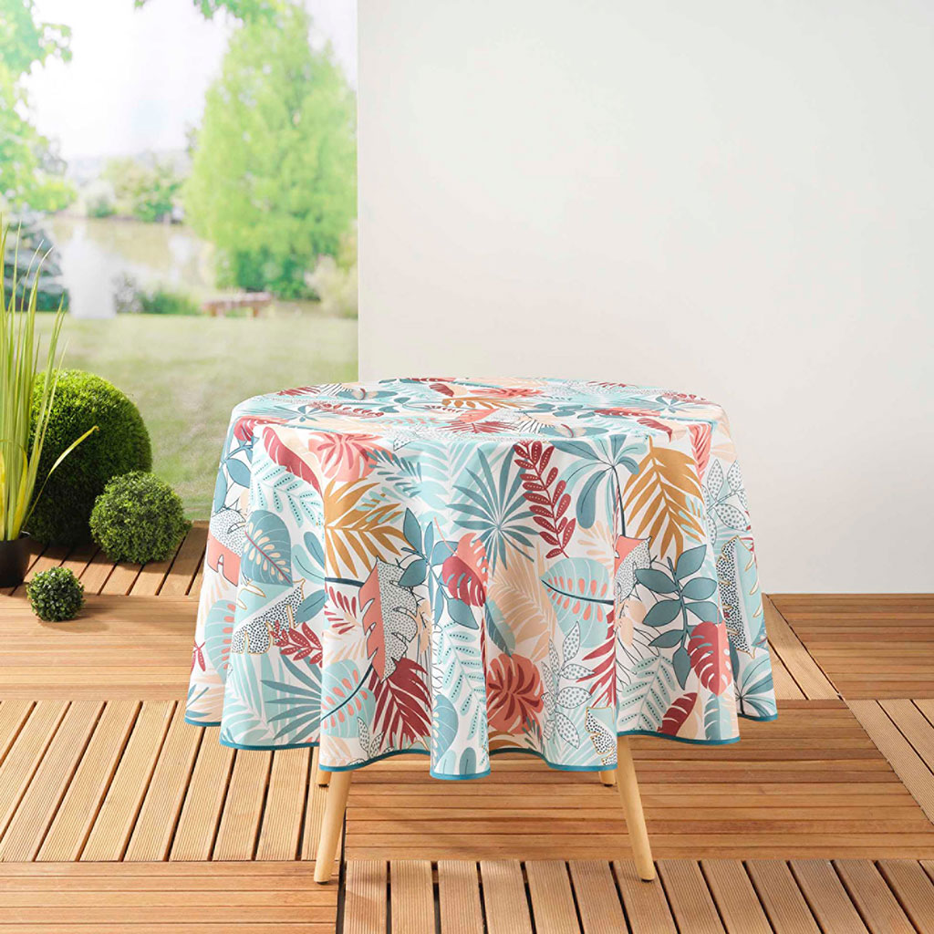 Nappe ronde polyester JACALA blanc D 180cm Centrakor