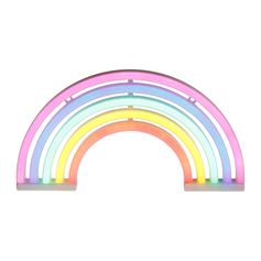 Néon arc-en-ciel multicolore à piles 30x16cm