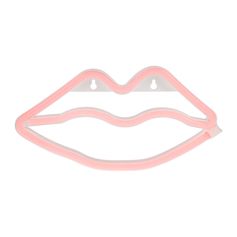 Néon bouche rouge à piles L 28.5cm