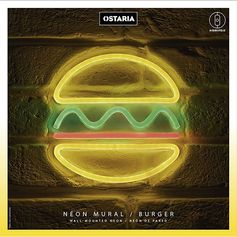 Néon burger jaune USB D 30cm